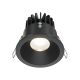 Spoturi tavan fals - Spot LED incastrabil design modern IP65 Zoom negru 8,5cm 4000K