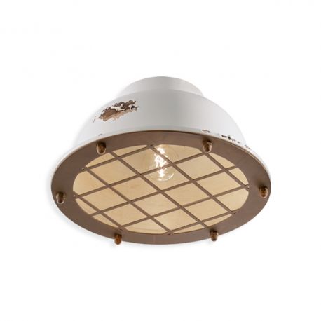 Plafoniere - Plafoniera design retro realizata manual din ceramica INDUSTRIAL