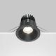 Spoturi tavan fals - Spot LED incastrabil dimabil design modern IP65 Zoom negru 8,5cm 12W