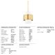Pendule, Lustre suspendate - Pendul LUX design minimalist CORINTH small