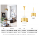 Pendule, Lustre suspendate - Pendul LUX design minimalist CORINTH small