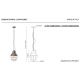 Pendule, Lustre suspendate - Pendul design retro realizat manual din ceramica INDUSTRIAL
