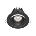 Spot LED incastrabil design modern IP65 Yin negru 9,8cm