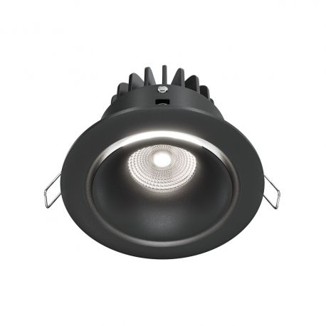 Spoturi tavan fals - Spot LED incastrabil design modern IP65 Yin negru 9,8cm