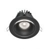 Spot LED incastrabil design modern IP65 Yin negru 9,8cm