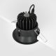 Spoturi tavan fals - Spot LED incastrabil design modern IP65 Yin negru 9,8cm