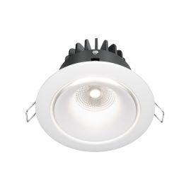 Spoturi tavan fals - Spot LED incastrabil design modern Yin alb 9,8cm