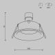 Spoturi tavan fals - Spot incastrabil design modern Slim argintiu
