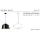 Pendule, Lustre suspendate - Lustra design retro realizata manual din ceramica 50's