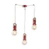 Lustra cu 3 pendule design retro realizata manual din ceramica URBAN
