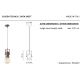 Pendule, Lustre suspendate - Pendul design retro realizata manual din ceramica URBAN