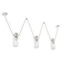 Lustra cu 3 pendule design retro realizata manual din ceramica URBAN