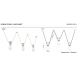 Pendule, Lustre suspendate - Lustra cu 3 pendule design retro realizata manual din ceramica URBAN