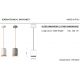 Pendule, Lustre suspendate - Pendul design retro realizata manual din ceramica MATECA