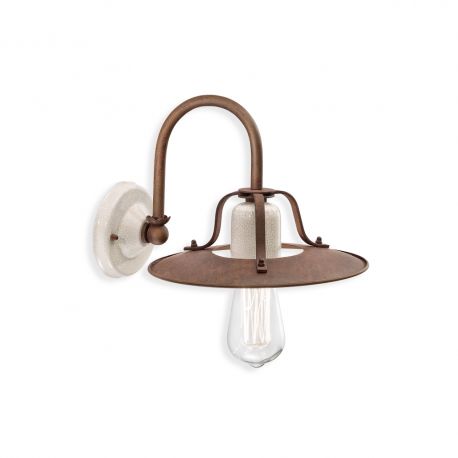 Aplice, corpuri de iluminat pentru pereti - Aplica design retro realizat manual din ceramica si metal GRUNGE