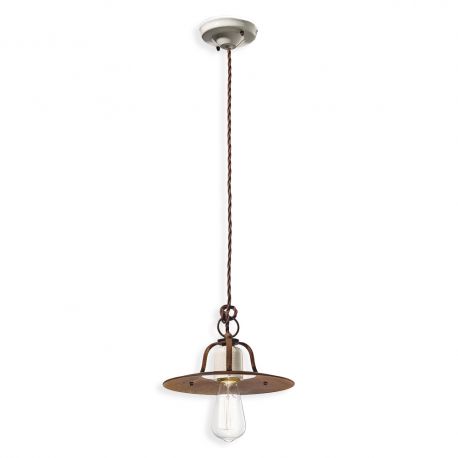 Pendule, Lustre suspendate - Pendul design retro realizat manual din ceramica si metal GRUNGE