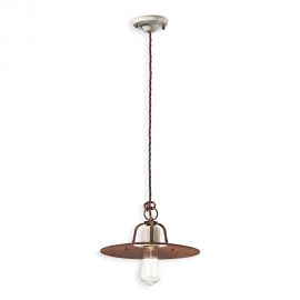 Pendul design retro realizat manual din ceramica si metal GRUNGE