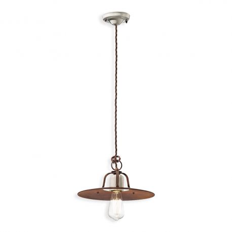 Pendule, Lustre suspendate - Pendul design retro realizat manual din ceramica si metal GRUNGE