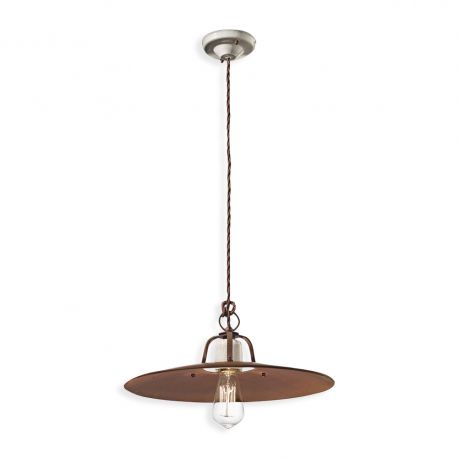 Pendule, Lustre suspendate - Pendul design retro realizat manual din ceramica si metal GRUNGE