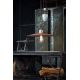 Pendule, Lustre suspendate - Lustra cu inaltime reglabila design retro realizata manual din ceramica si metal GRUNGE