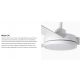 Lustre cu ventilator - Lustra cu Ventilator si telecomanda BARTH L LED alb