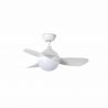 Lustra cu Ventilator si telecomanda HVAR S LED alb