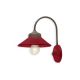Aplice, corpuri de iluminat pentru pereti - Aplica design retro realizata manual din ceramica si metal COLORS