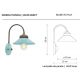 Aplice, corpuri de iluminat pentru pereti - Aplica design retro realizata manual din ceramica si metal COLORS
