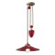 Pendule, Lustre suspendate - Lustra cu inaltime regalbila design retro realizata manual din ceramica COLORS