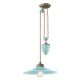 Pendule, Lustre suspendate - Lustra cu inaltime regalbila design retro realizata manual din ceramica COLORS