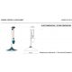 Pendule, Lustre suspendate - Lustra cu inaltime regalbila design retro realizata manual din ceramica COLORS
