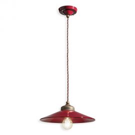 Pendul design retro realizat manual din ceramica si metal COLORS