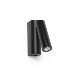 Aplice, corpuri de iluminat pentru pereti - Aplica moderna cu reader LED design minimalist ROB neagra