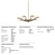Candelabre, Lustre - Candelabru design contemporan ACE, cu 8 surse de lumina