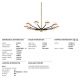 Candelabre, Lustre - Candelabru design contemporan ACE, cu 10 surse de lumina