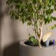 Lampi decorative si solare - Lampa de exterior decorativa tip tarus IP44 LEAF gri