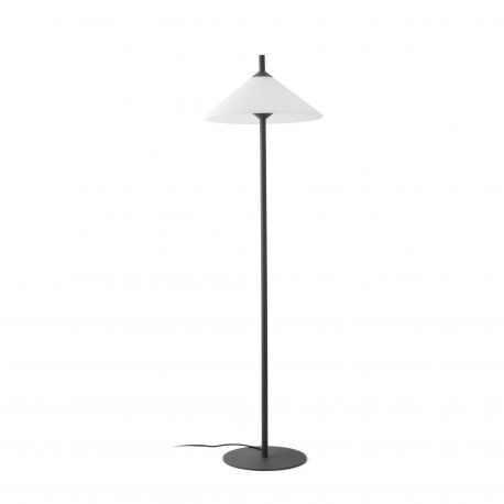 Lampi decorative si solare - Lampa de podea iluminat exterior decorativ SAIGON 200/R55 gri/alb opal