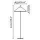 Lampi decorative si solare - Lampa de podea iluminat exterior decorativ SAIGON 200/R55 gri/alb opal