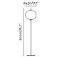 Lampi decorative si solare - Lampa de podea iluminat exterior decorativ SAIGON 210/R45 gri/alb opal
