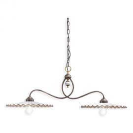 Pendule, Lustre suspendate - Lustra cu 2 brate design clasic realizat manual L'AQUILA