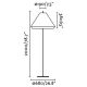 Lampi decorative si solare - Lampa de podea iluminat exterior decorativ SAIGON 195/W70 gri/maro