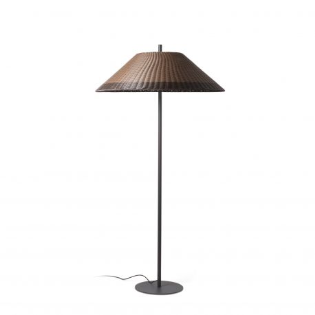Lampi decorative si solare - Lampa de podea iluminat exterior decorativ SAIGON 200/W100 gri/maro