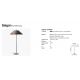Lampi decorative si solare - Lampa de podea iluminat exterior decorativ SAIGON 200/W100 gri/maro