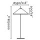 Lampi decorative si solare - Lampa de podea iluminat exterior decorativ SAIGON 115/R55 gri/alb