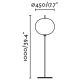 Lampi decorative si solare - Lampa de podea iluminat exterior decorativ SAIGON 130/R45 gri/alb