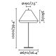 Lampi decorative si solare - Lampa de podea iluminat exterior decorativ SAIGON 120/T70 gri/crem