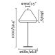 Lampi decorative si solare - Lampa de podea iluminat exterior decorativ SAIGON 120/W70 gri/maro