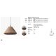 Pendule - Lustra/Pendul iluminat exterior decorativ SAIGON cone T70 gri/maro