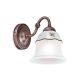 Aplice, corpuri de iluminat pentru pereti - Aplica design clasic cu decor ceramic realizat manual FERRARA
