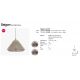 Pendule - Lustra/Pendul iluminat exterior decorativ SAIGON cone W70 gri/bej